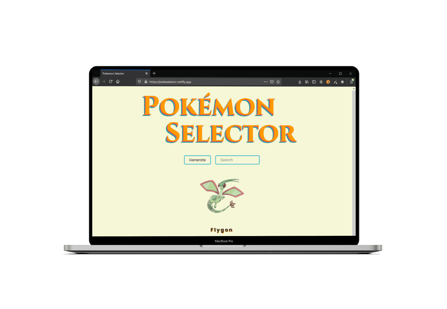 poke selector website preview